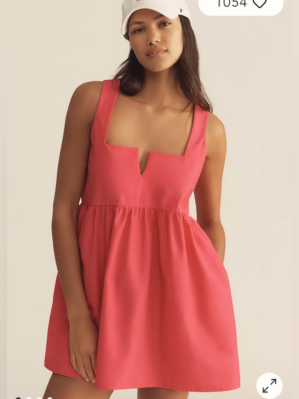 NWT Daily Practice Sleeveless Split-Neck Mini Dress